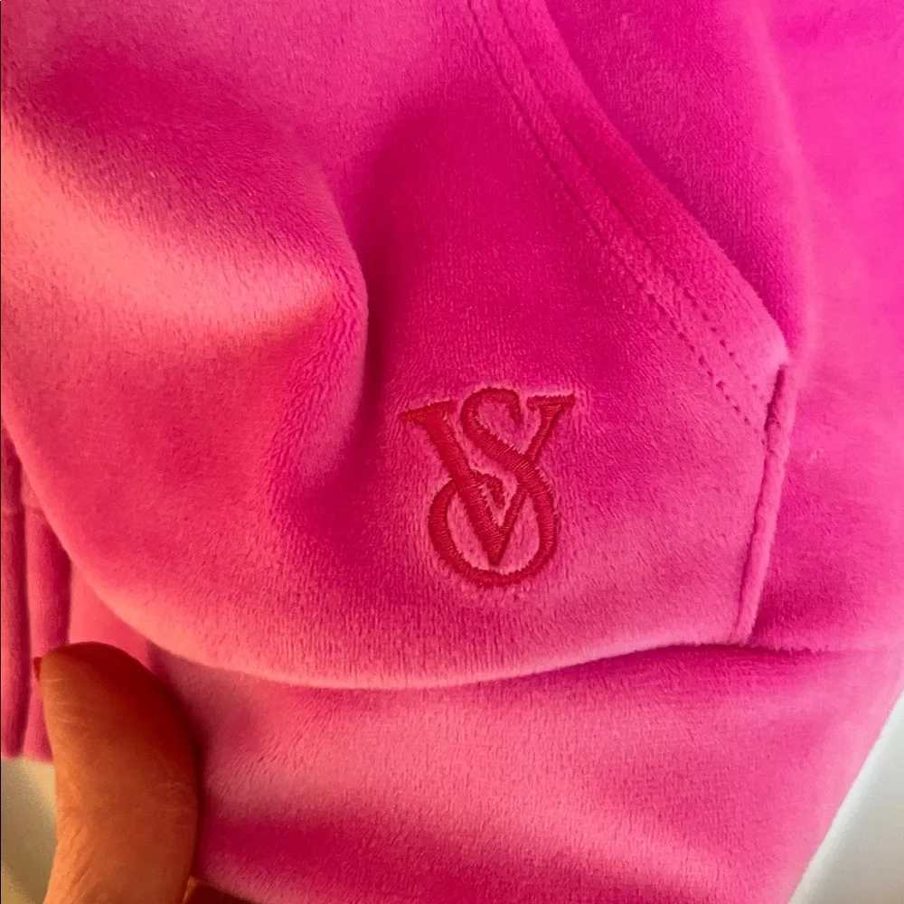 Victoria’s Secret Velour Crop Hoodie - Picture 6 of 10